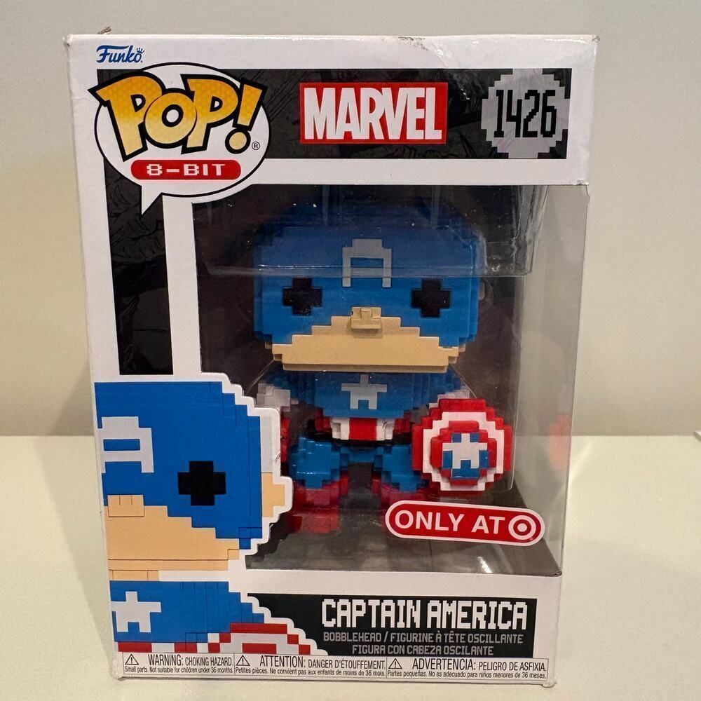 Marvel Captain America 8 Bit Funko Pop 1426